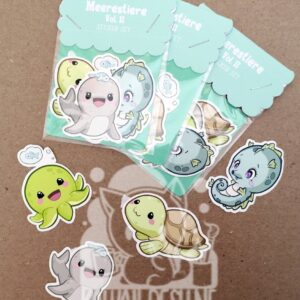 Meerestiere Sticker Set II Vinyl