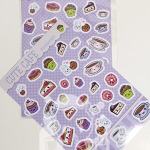 Cute Cafe Stickerbogen